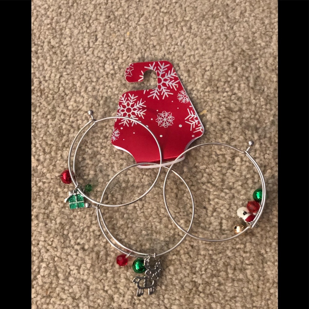 3 Christmas bangles bracelets